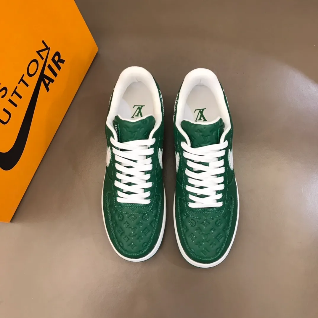 Men's shoes💰p440 "*oui* Vuitto*" x OFF-WHITE x Nike three-party collaboration! Trendy and cool men's casual sports shoes with unrivaled color matching. The design idea basically continues the style of THE TEN. The Swoosh line and tongue label have a very familiar visual effect and are both fashionable and trendy! A must-have for fashionistas! The effect on your feet is absolutely stunning! Size: 38-45